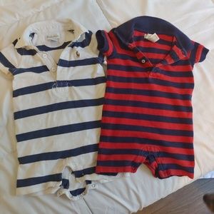 Lot of 2 Polo Ralph Lauren Onesies